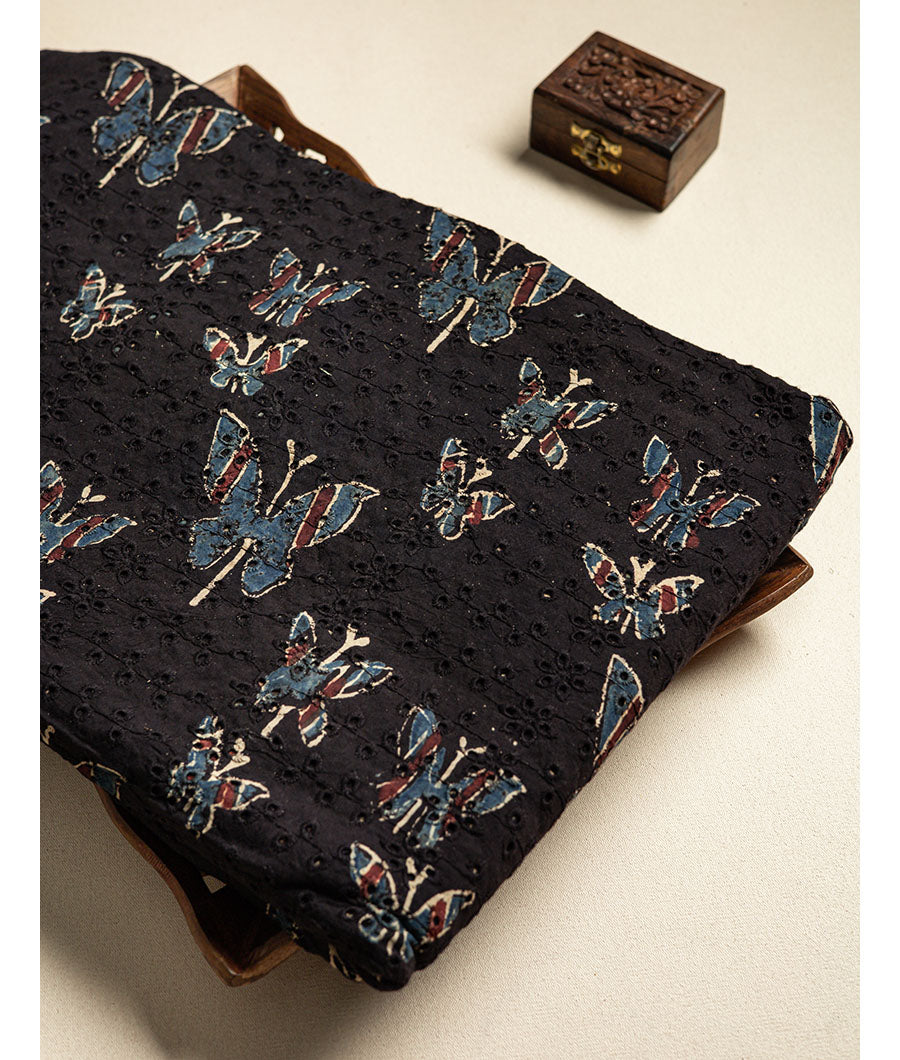 Cotton Ajrakh hakoba fabric