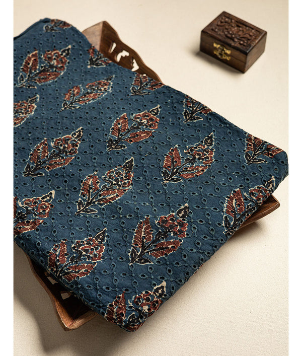 Cotton Ajrakh hakoba fabric