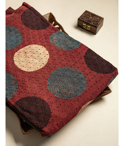 Cotton Ajrakh hakoba fabric