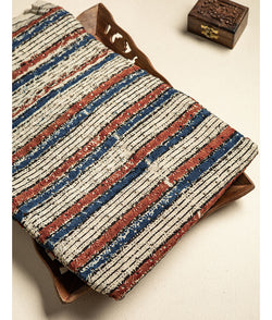 Cotton Ajrakh hakoba fabric