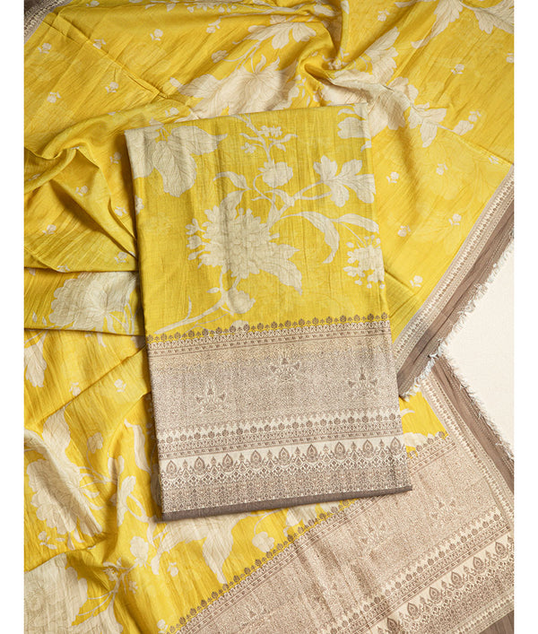 Pure malai chanderi suit set