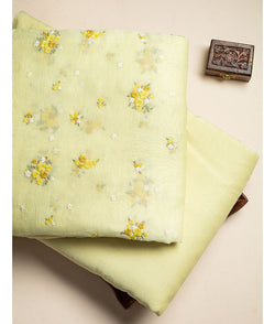 Pure malai chanderi embroidery mix and match