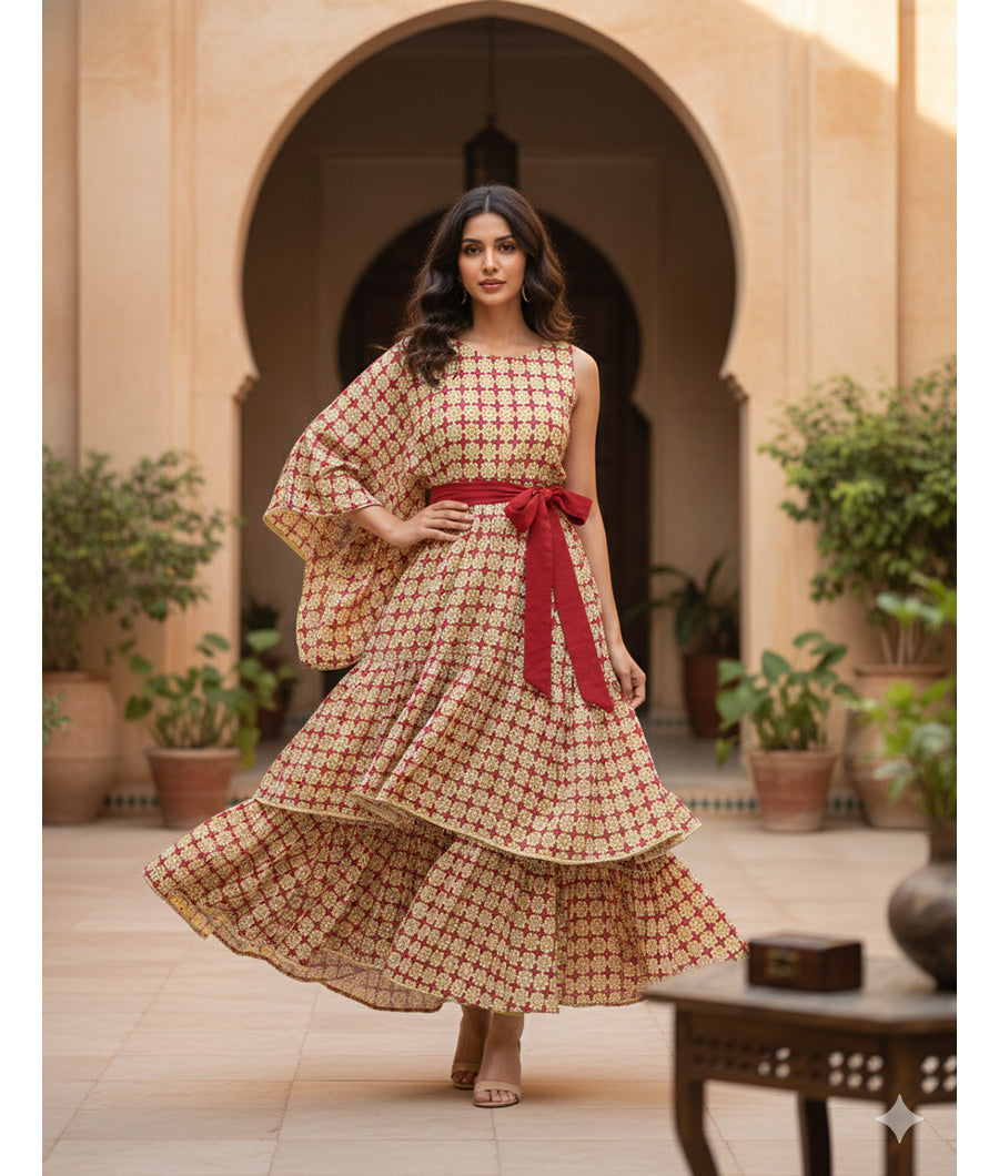 COTTON HANDBLOCK KALAMKARI FABRIC