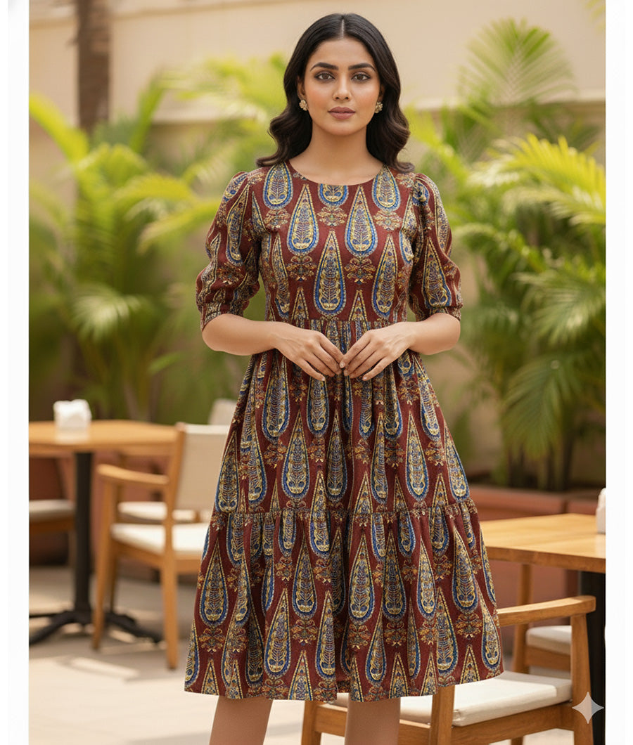 COTTON HANDBLOCK KALAMKARI FABRIC