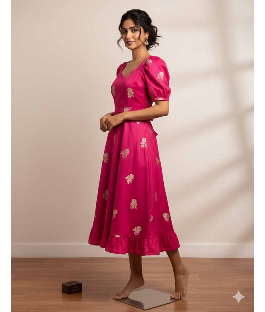 SATIN SILK BANARSI FABRIC