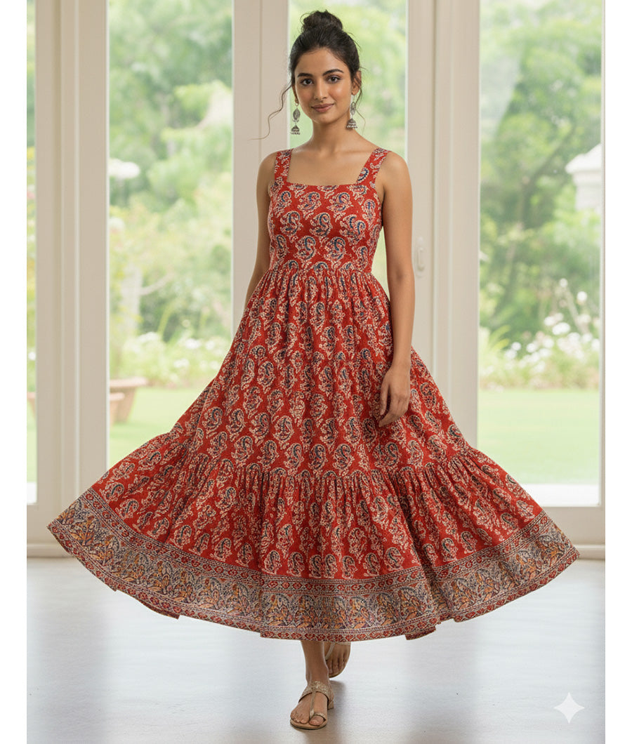 COTTON HANDBLOCK KALAMKARI FABRIC