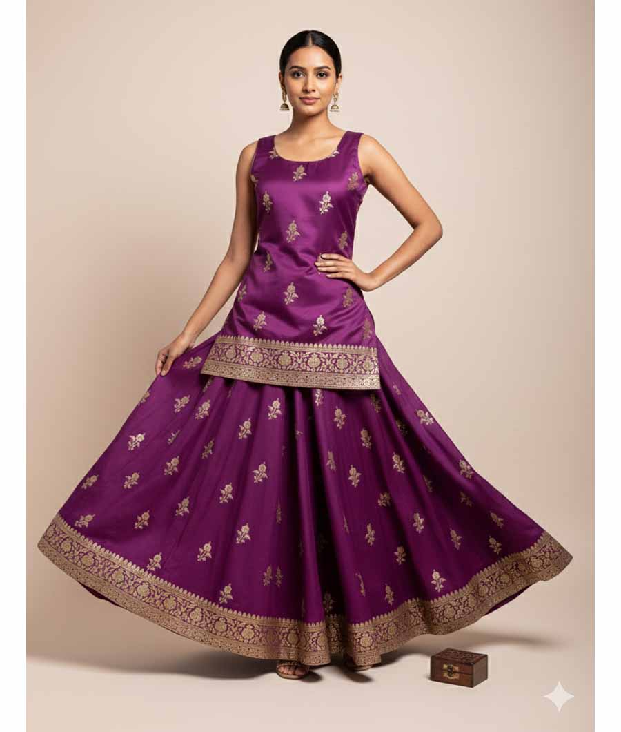 SATIN SILK BANARSI FABRIC