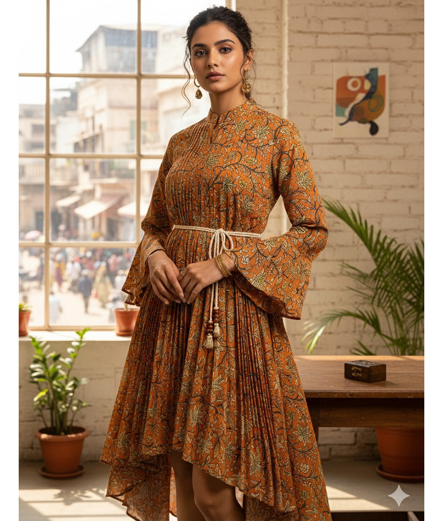 COTTON HANDBLOCK KALAMKARI FABRIC