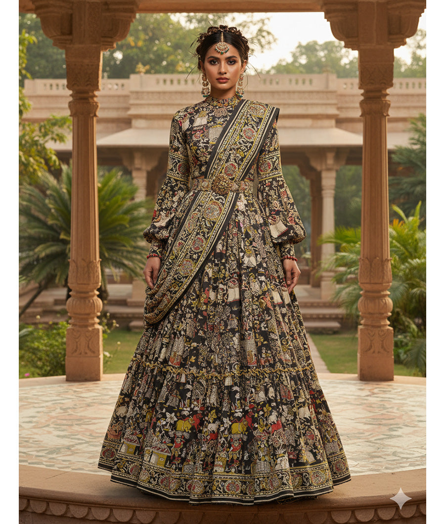 COTTON HANDBLOCK KALAMKARI FABRIC