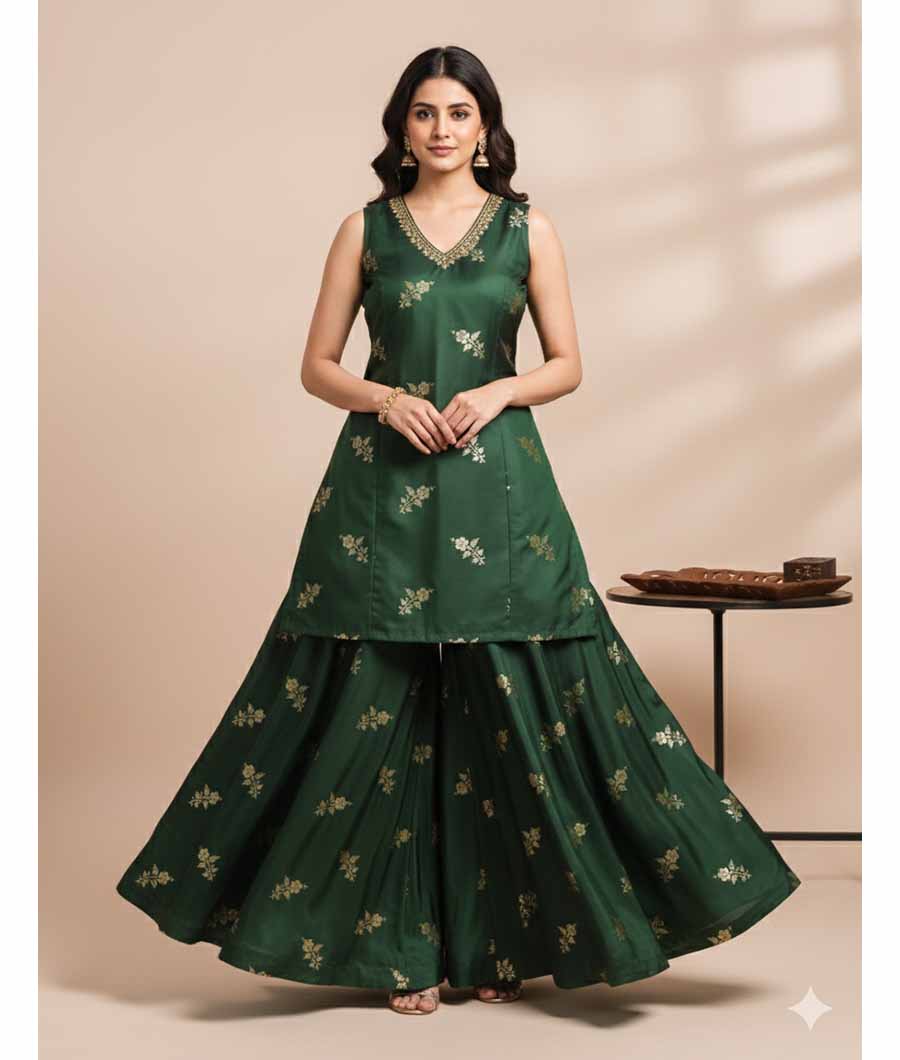 SATIN SILK BANARSI FABRIC