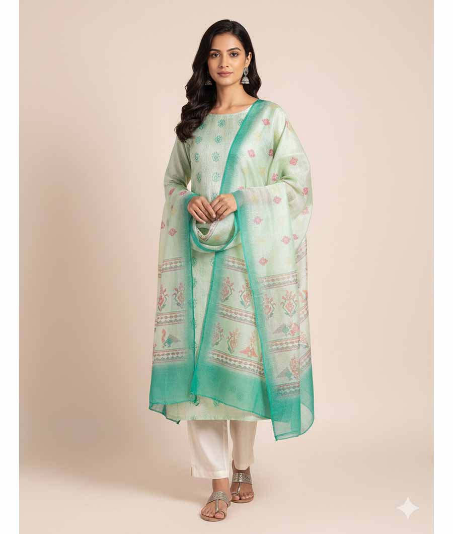 SEMI LINEN SUIT SET