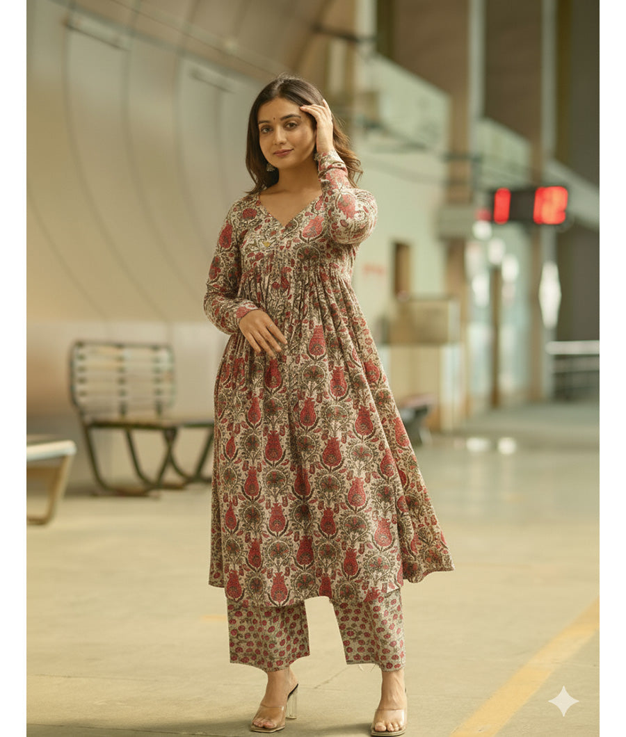 GULBAHAAR - PURE MOGRA CHANDERI SILK FABRICS