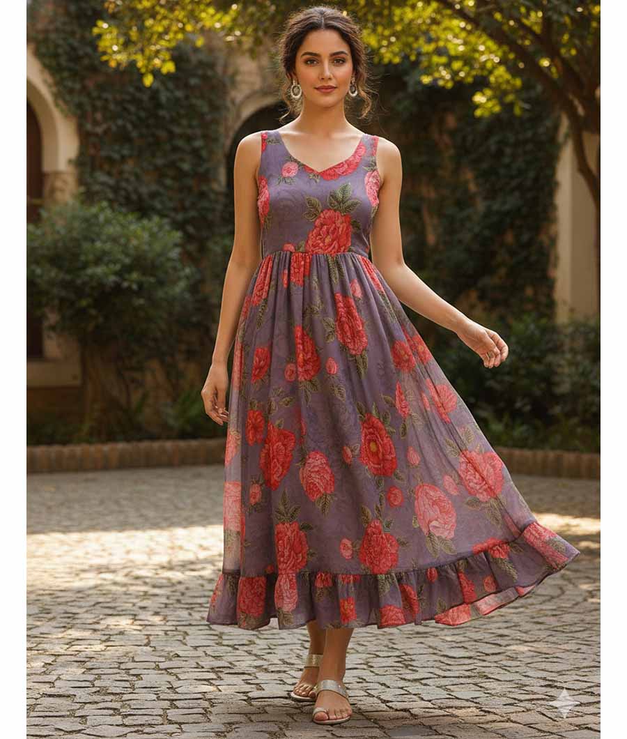 PURE CHIFFON DIGITAL PRINTED FABRIC