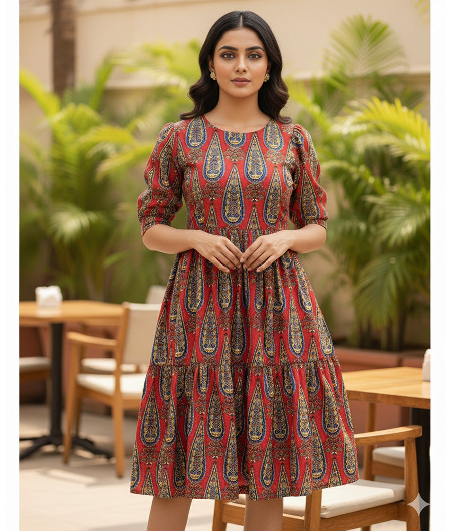 COTTON HANDBLOCK KALAMKARI FABRIC