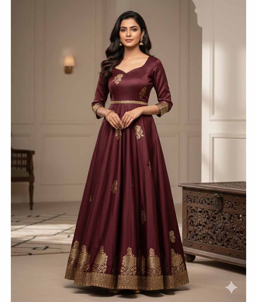 SATIN SILK BANARSI FABRIC
