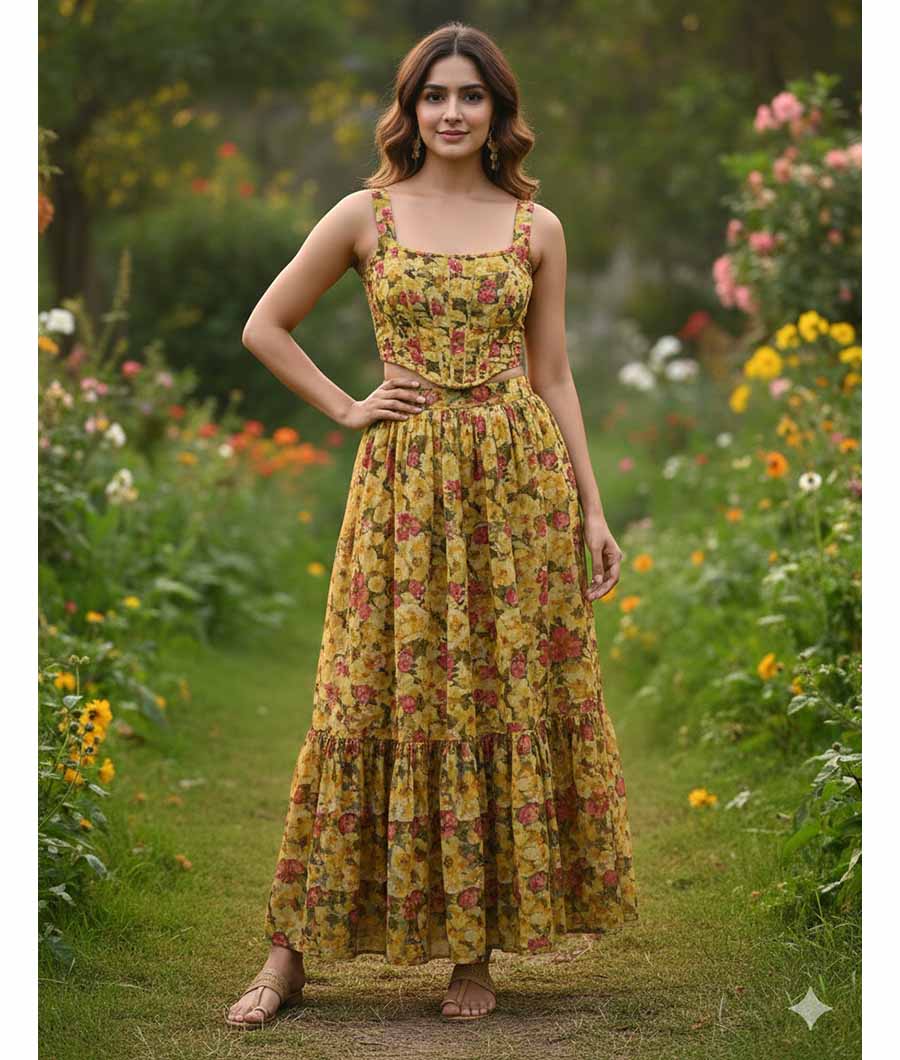 PURE CHIFFON DIGITAL PRINTED FABRIC