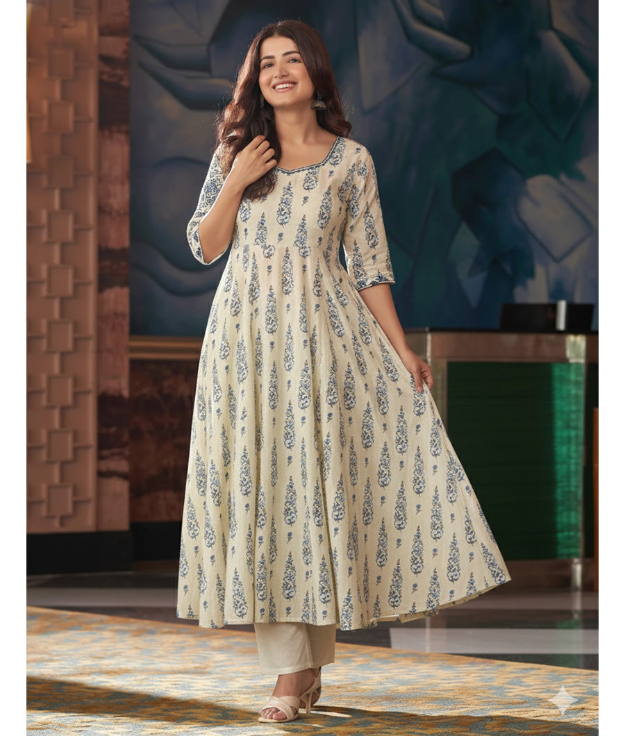 GULBAHAAR - PURE MOGRA CHANDERI SILK MIX & MATCH