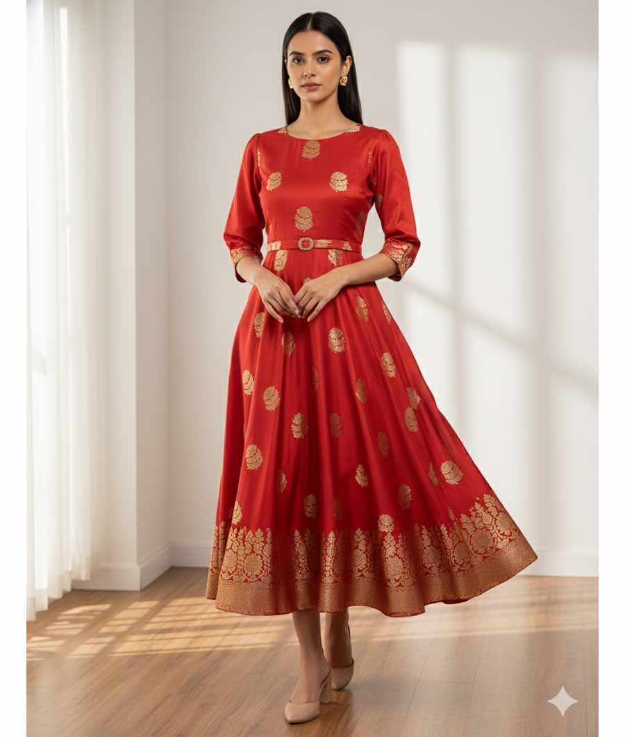 SATIN SILK BANARSI FABRIC