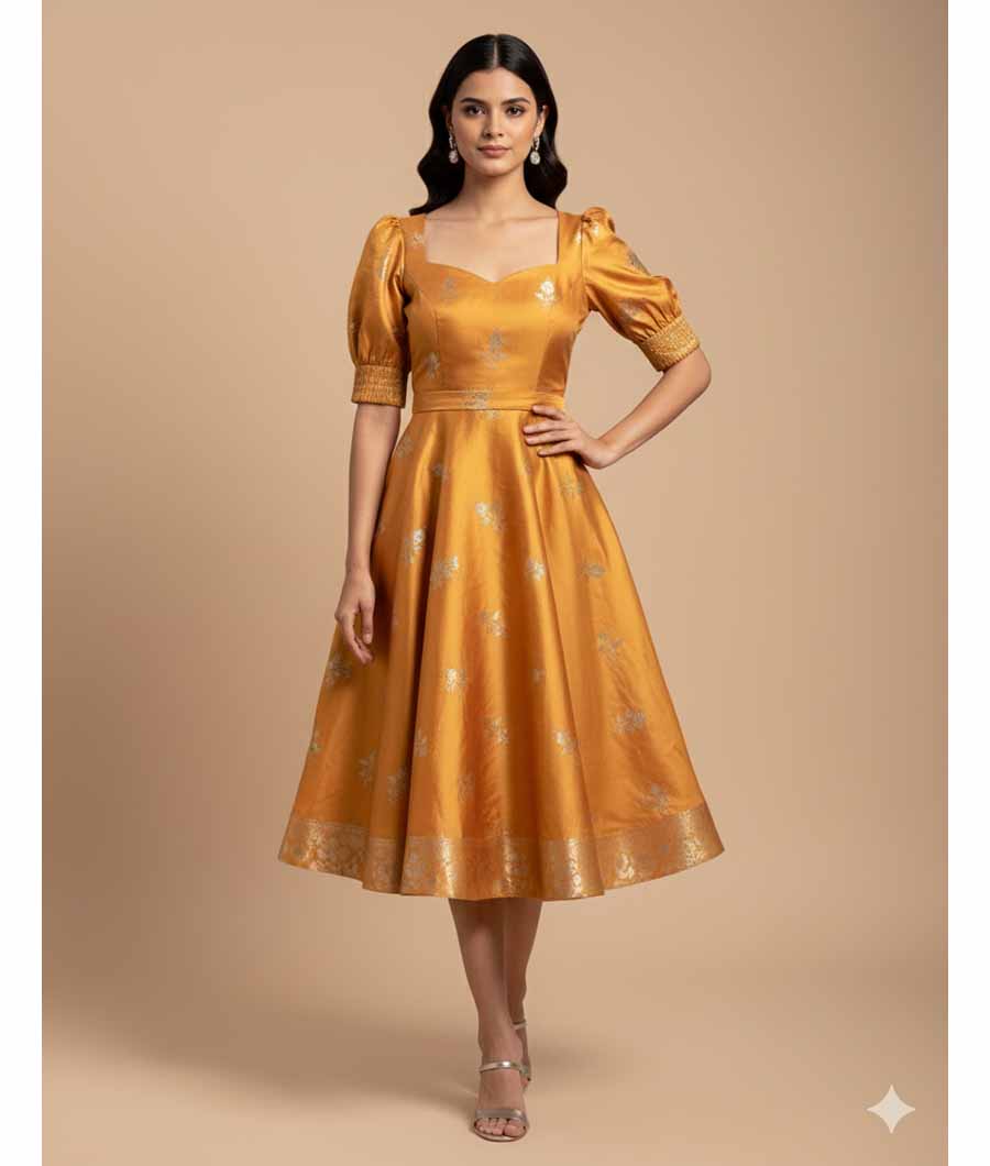 SATIN SILK BANARSI FABRIC