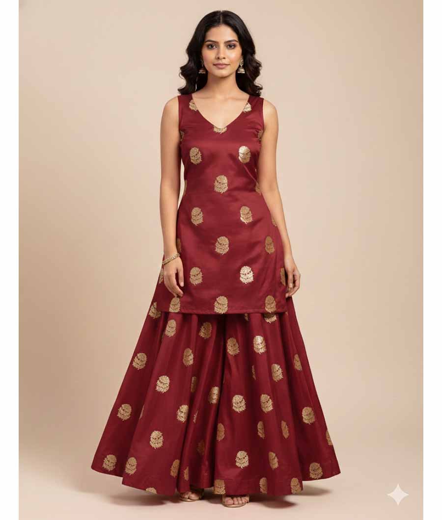 SATIN SILK BANARSI FABRIC