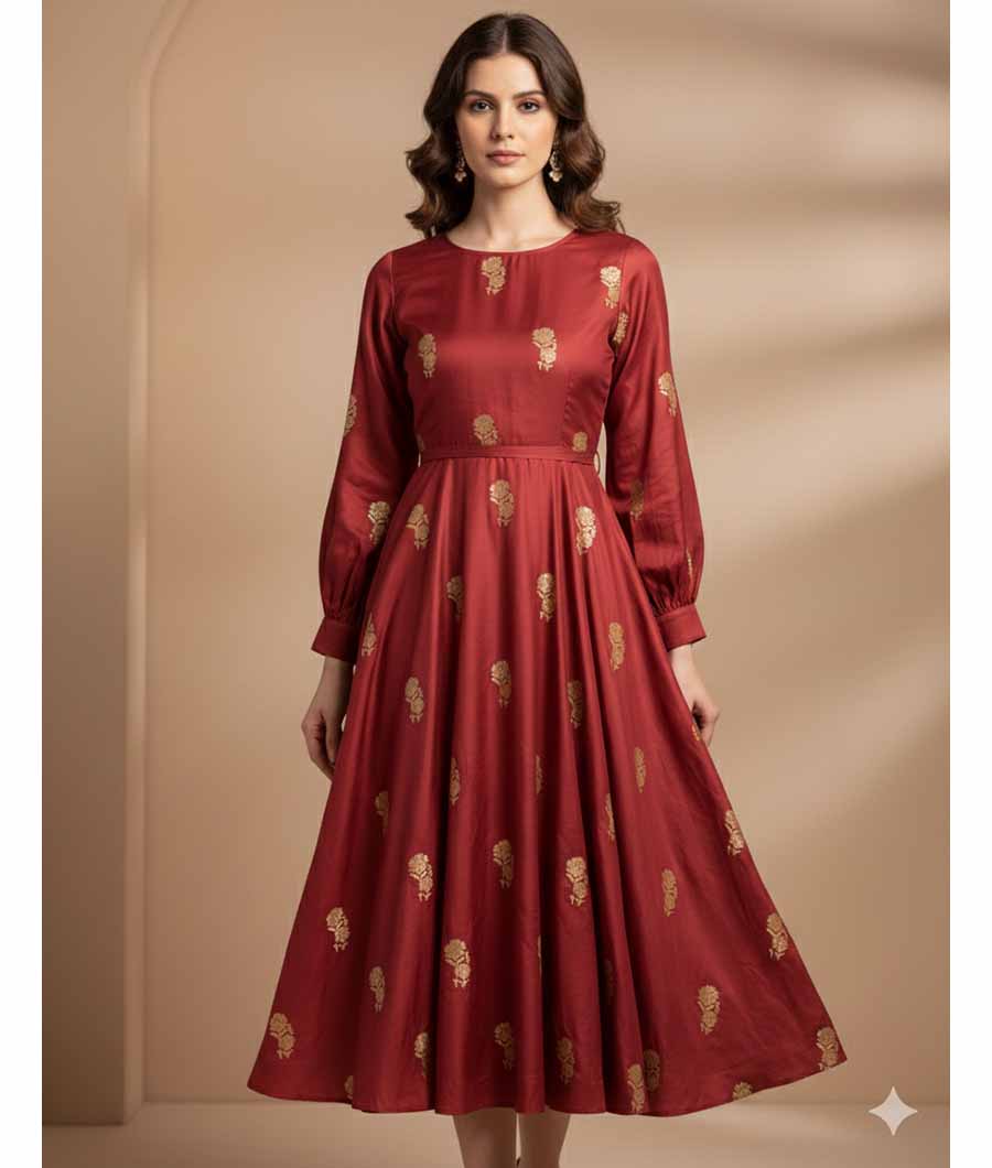 SATIN SILK BANARSI FABRIC