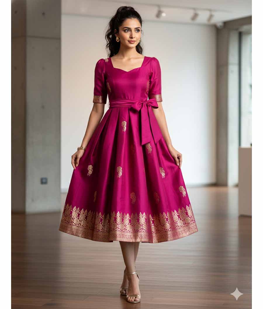 SATIN SILK BANARSI FABRIC