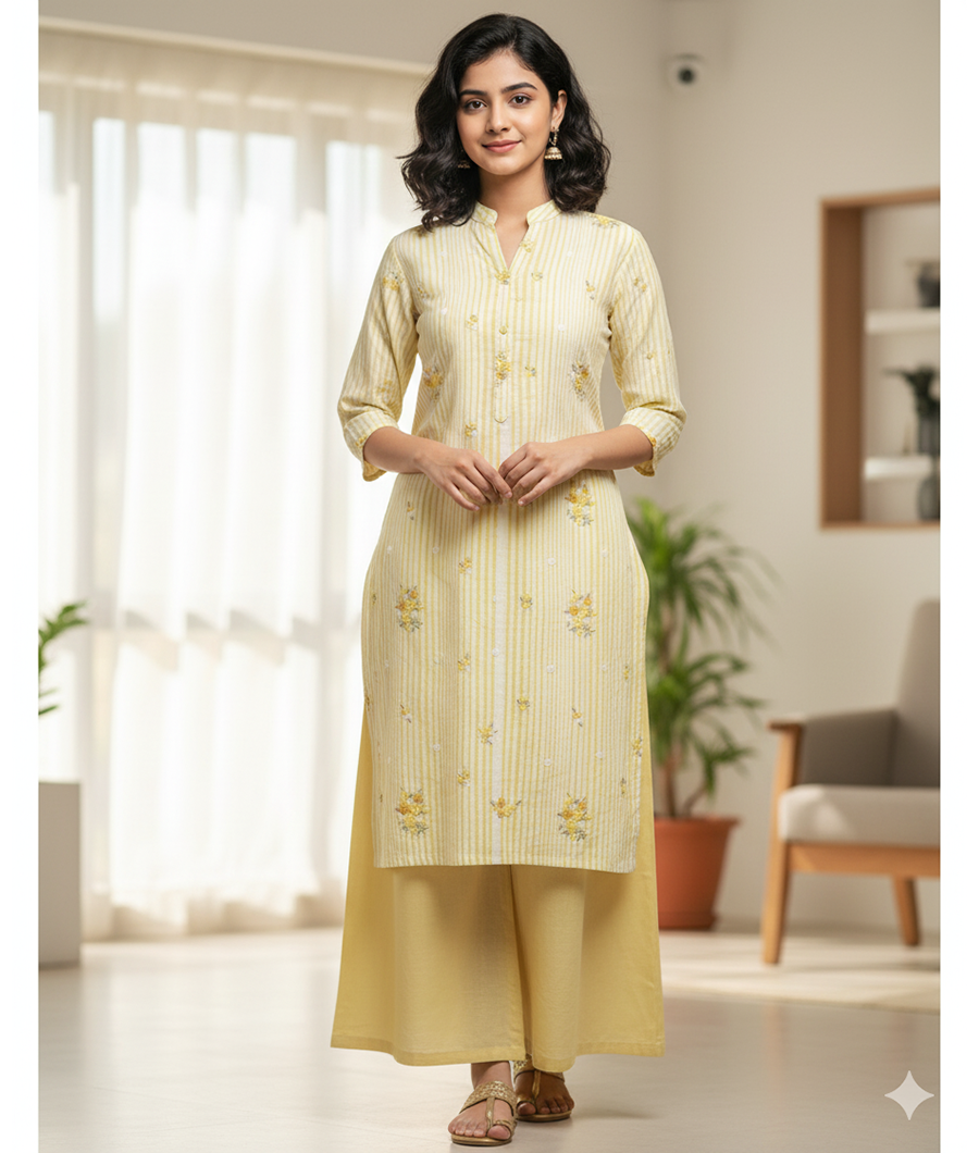 PURE MUL COTTON EMBROIDERED MIX & MATCH