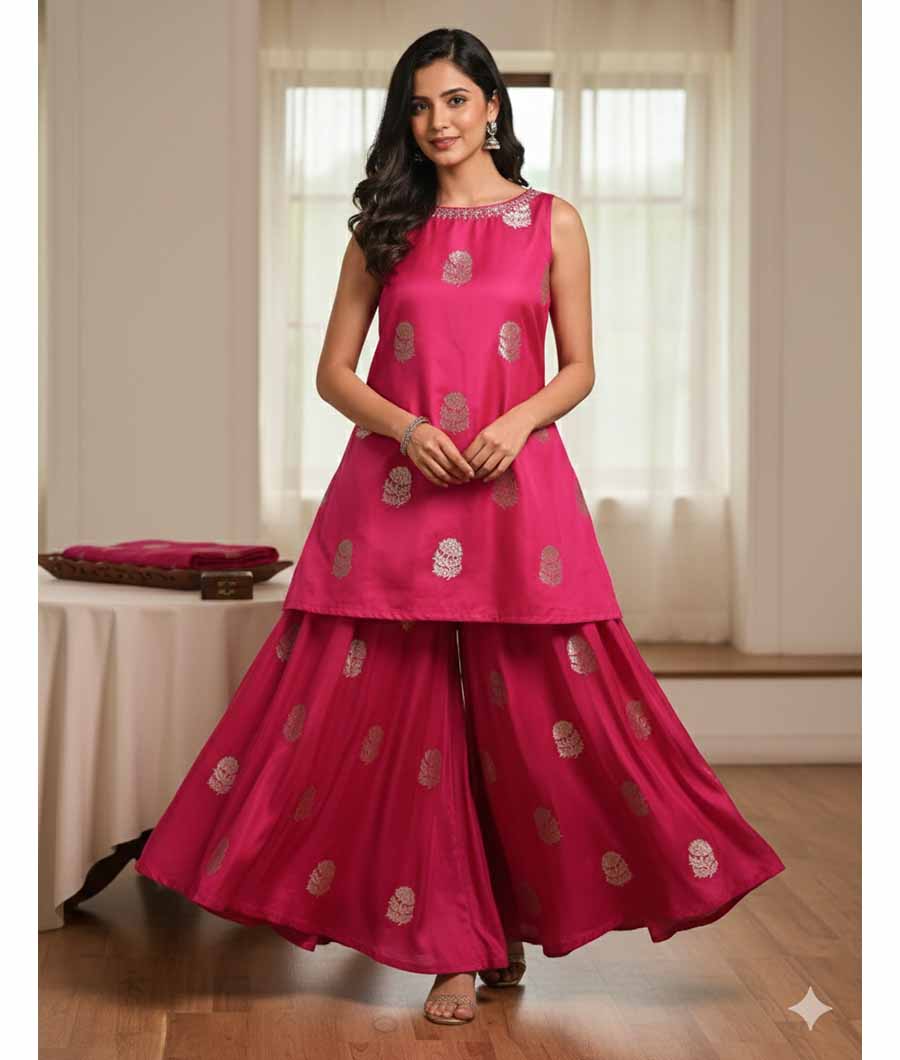 SATIN SILK BANARSI FABRIC