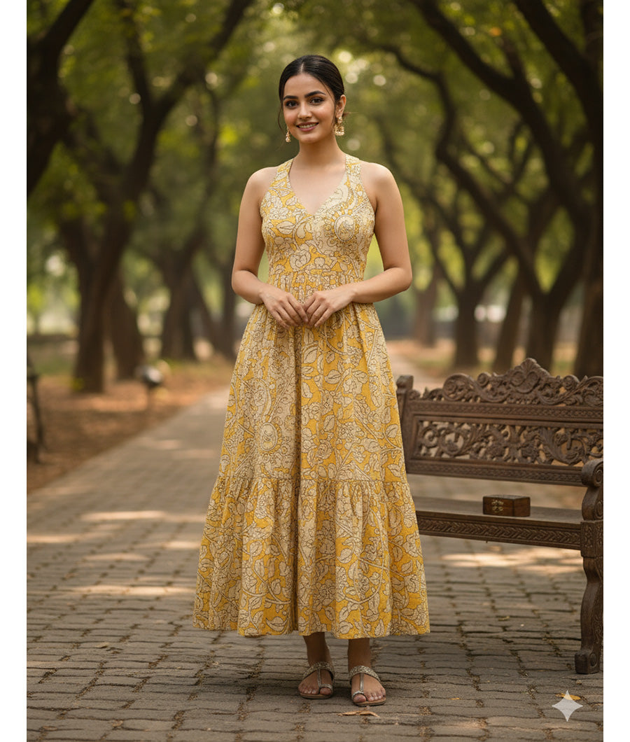 COTTON HANDBLOCK KALAMKARI FABRIC