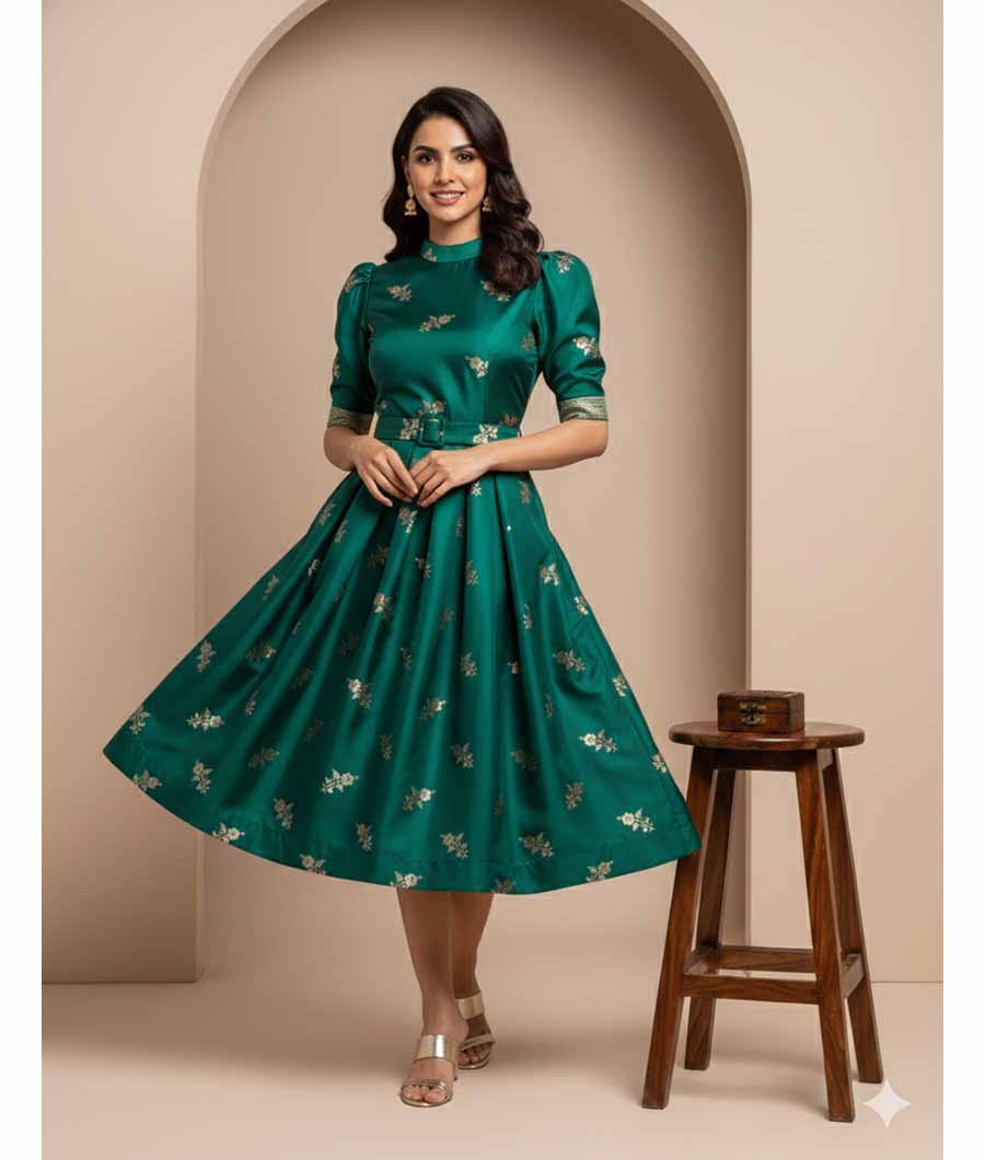 SATIN SILK BANARSI FABRIC