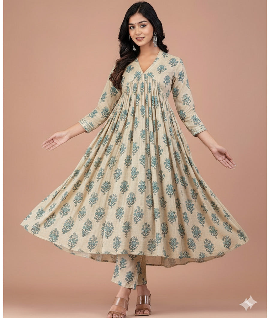 GULBAHAAR - PURE MOGRA CHANDERI SILK FABRICS