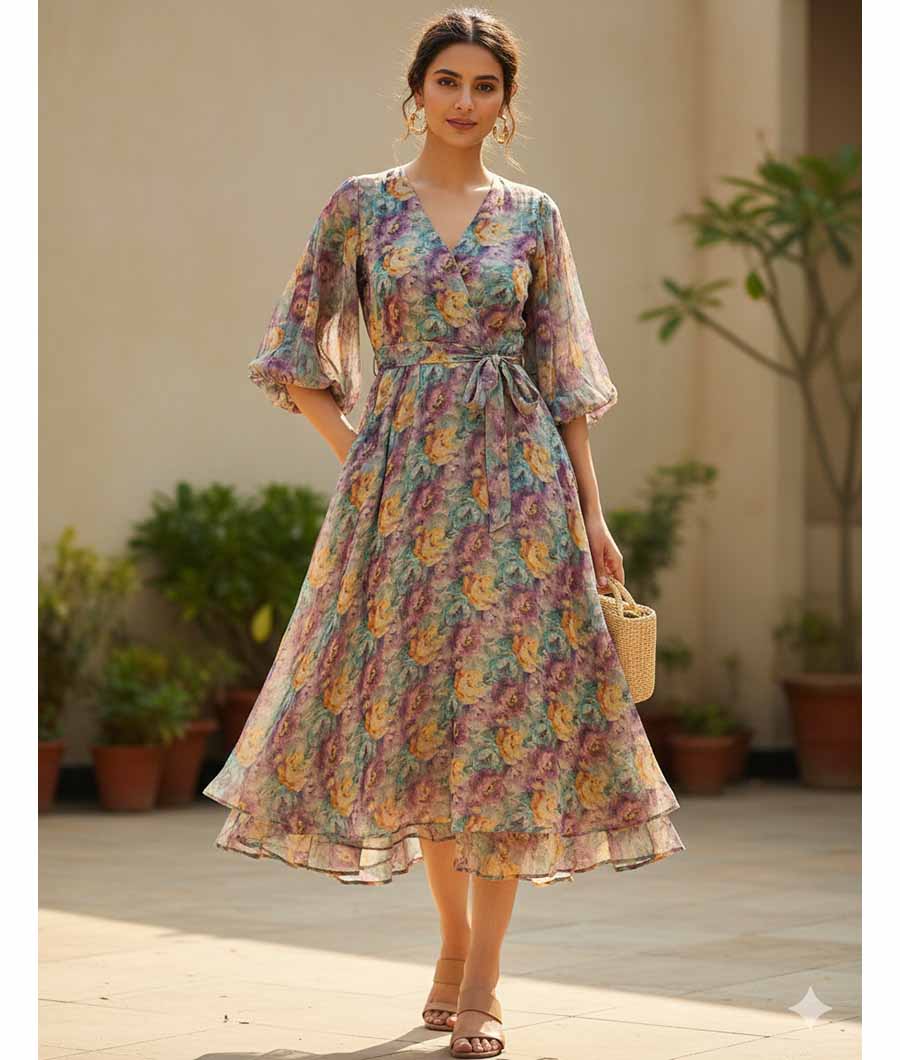 PURE CHIFFON DIGITAL PRINTED FABRIC