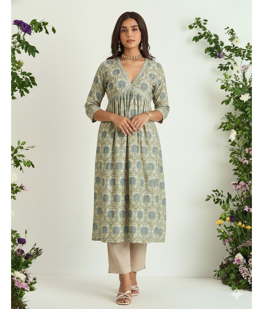 GULBAHAAR - PURE MOGRA CHANDERI SILK FABRICS