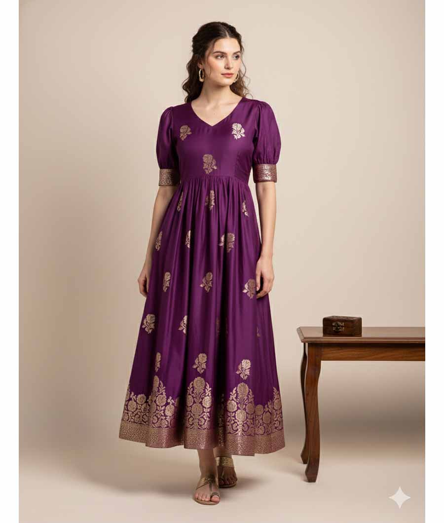 SATIN SILK BANARSI FABRIC