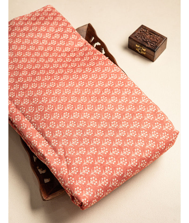 PURE MUL CHANDERI PRINTED FABRIC