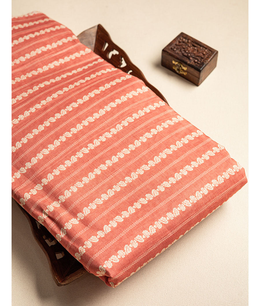 PURE MUL CHANDERI PRINTED FABRIC