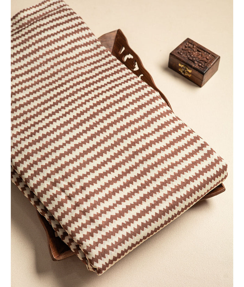 PURE MUL CHANDERI PRINTED FABRIC
