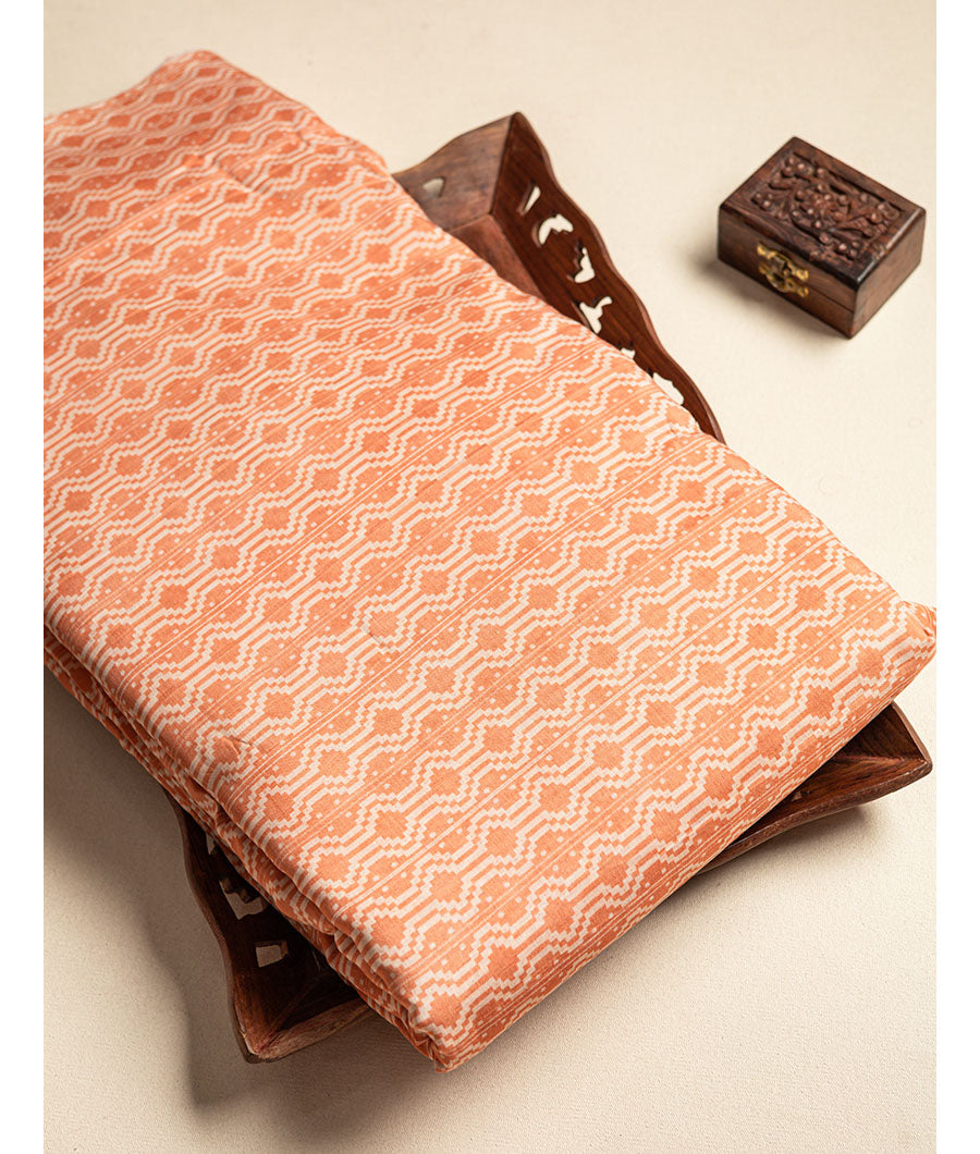 PURE MUL CHANDERI PRINTED FABRIC