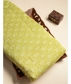 PURE MUL CHANDERI PRINTED FABRIC