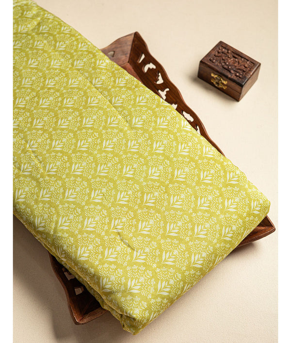 PURE MUL CHANDERI PRINTED FABRIC
