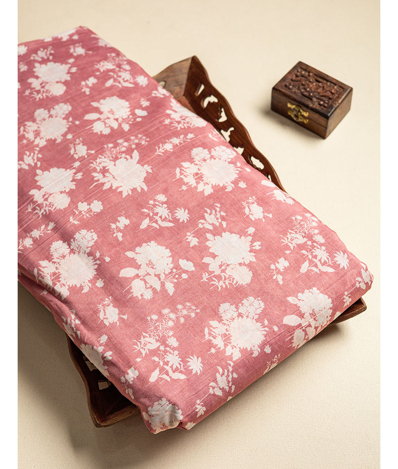 PURE MUL CHANDERI PRINTED FABRIC