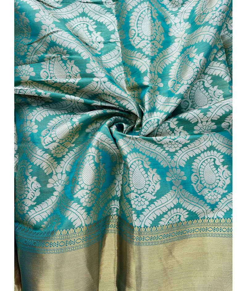 Silk tissue border fabric