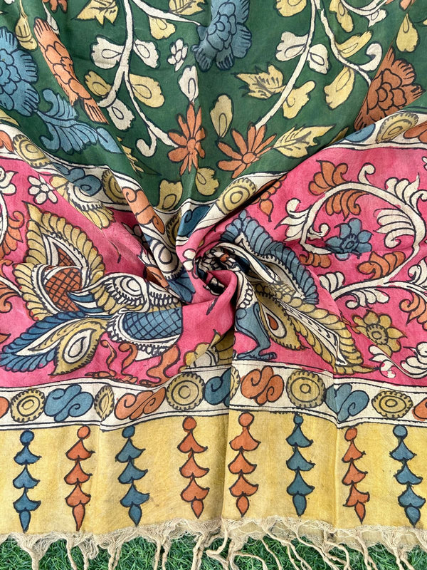 CHANDERI KALAMKARI  DUPATTA