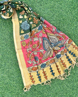 CHANDERI KALAMKARI  DUPATTA