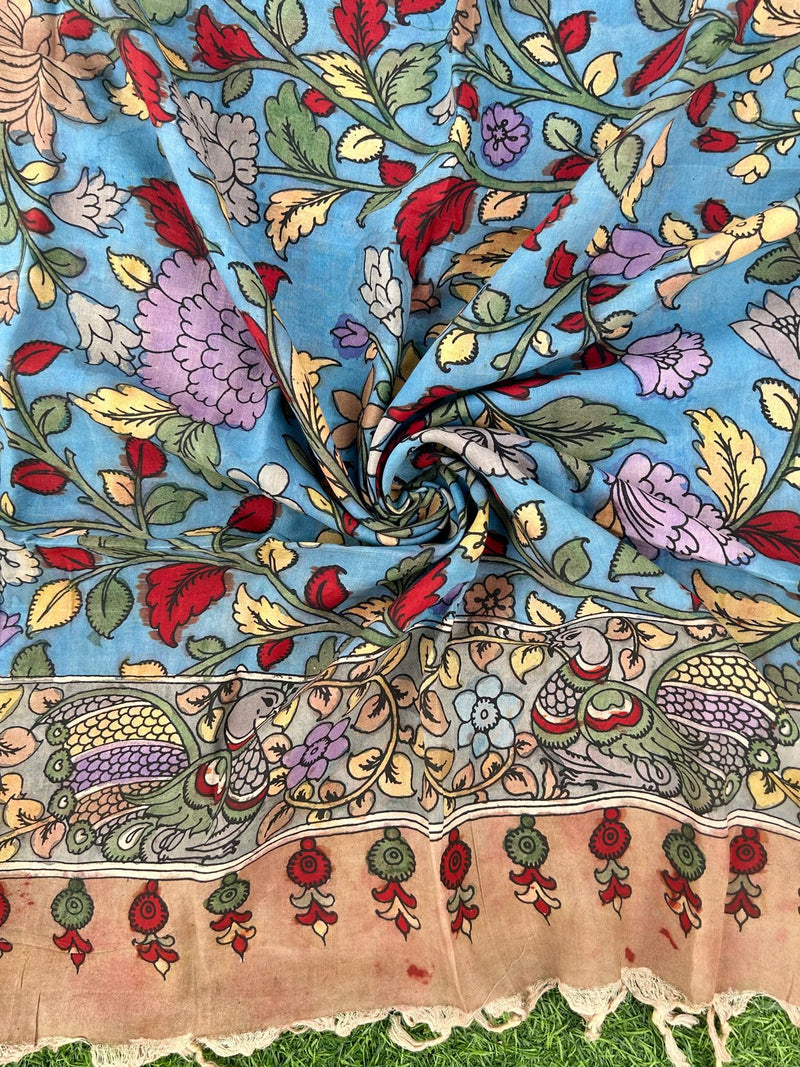 CHANDERI KALAMKARI  DUPATTA