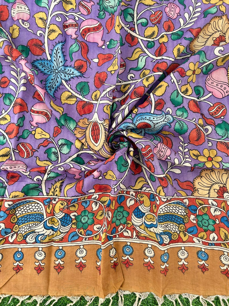 CHANDERI KALAMKARI  DUPATTA