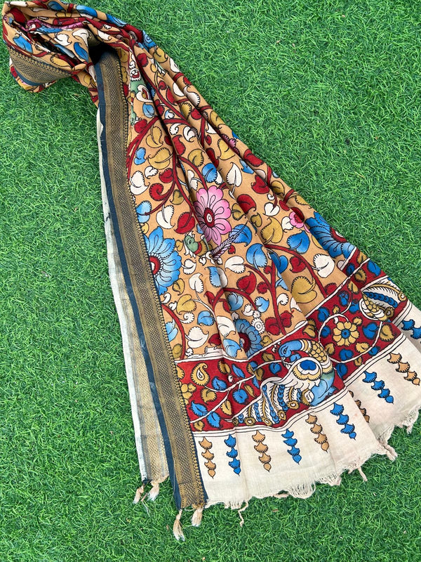 CHANDERI KALAMKARI  DUPATTA