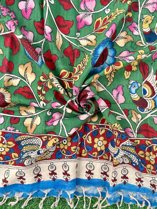 CHANDERI KALAMKARI  DUPATTA