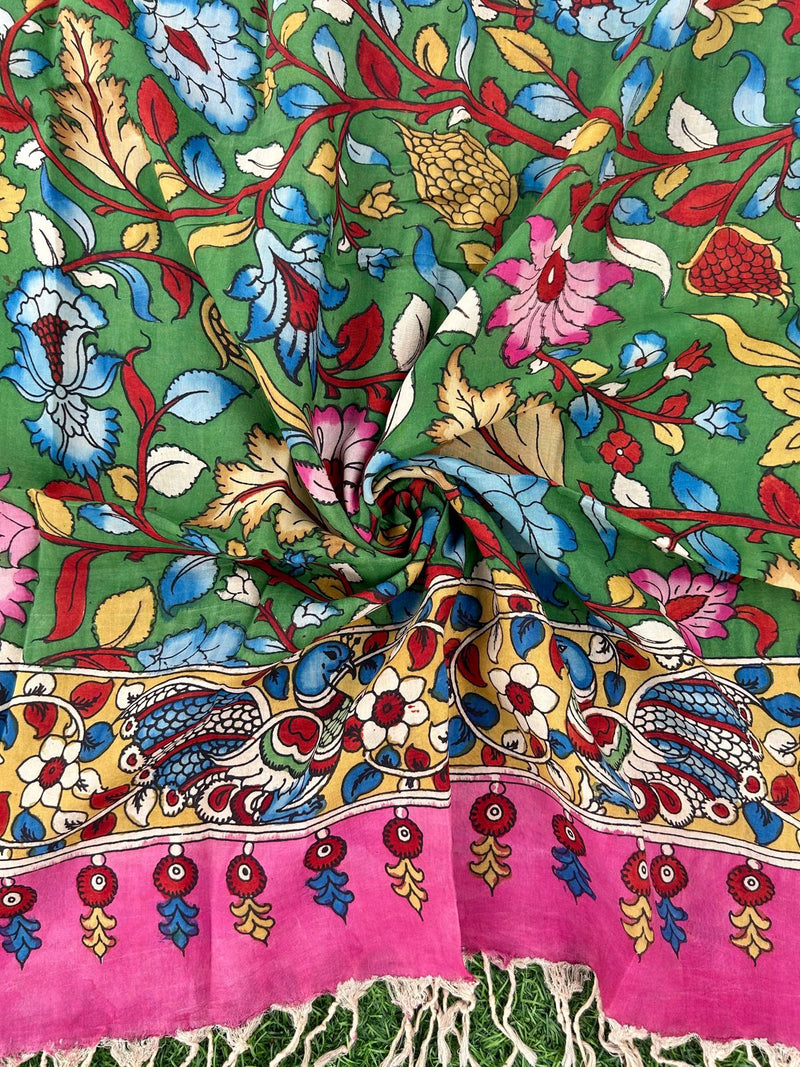 CHANDERI KALAMKARI  DUPATTA