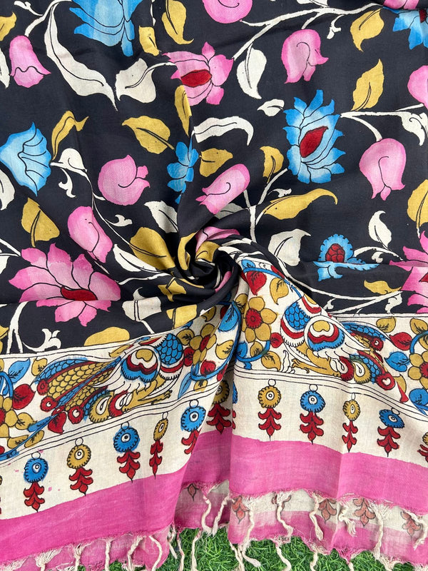 CHANDERI KALAMKARI  DUPATTA